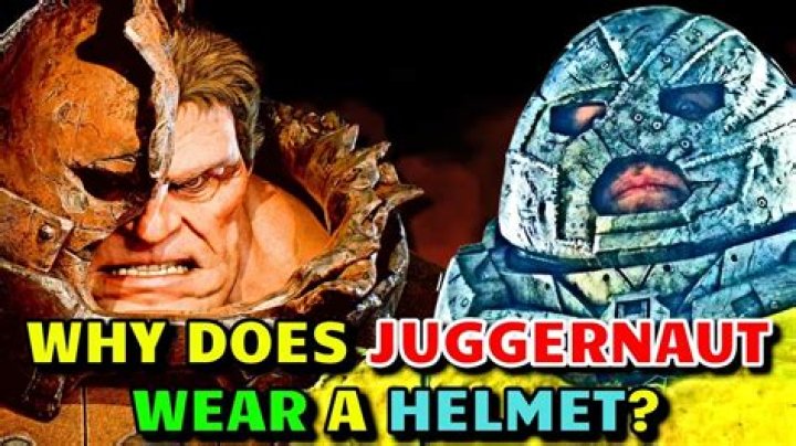 Why does the Juggernaut wear a helmet?